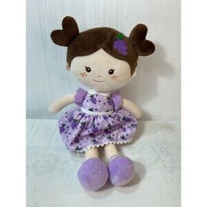 Onetoo Plush Baby Doll Stuffed Toy Purple Dress Pre-owned